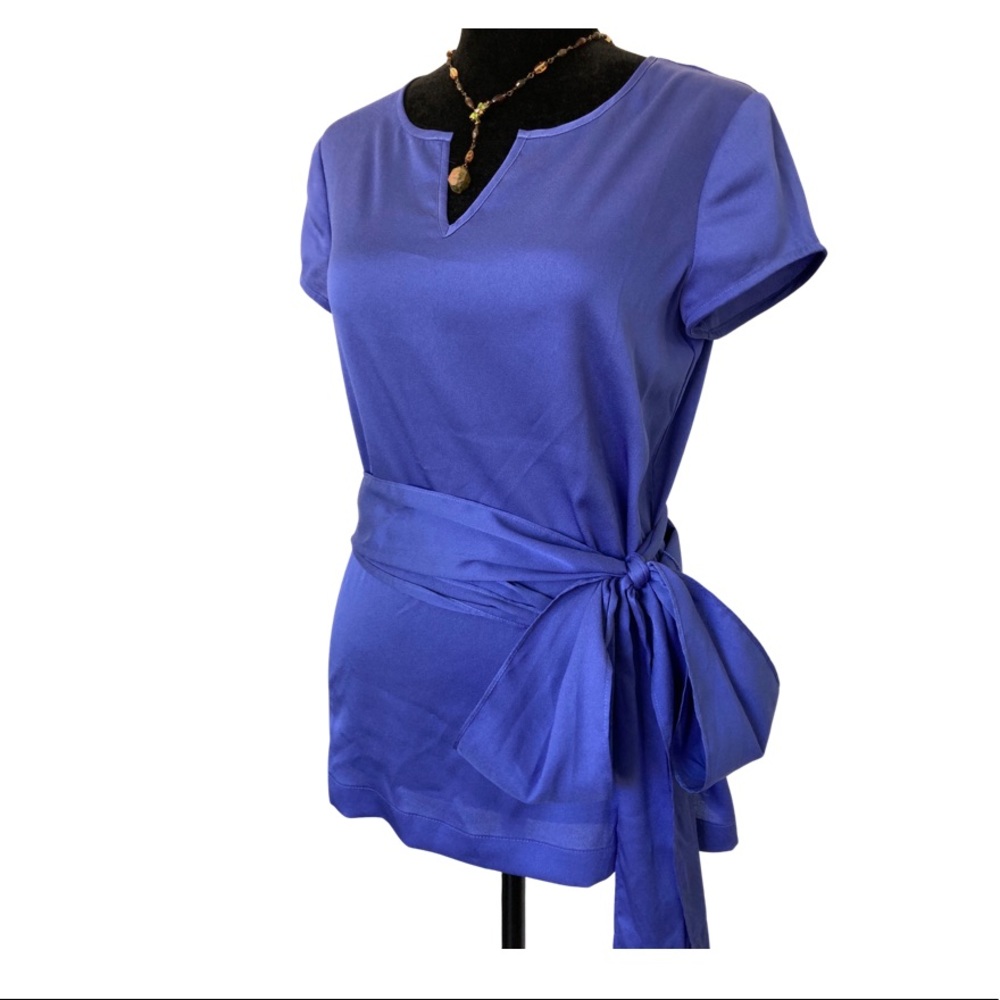 NWOT Ann Taylor Purple/Lavender Blouse w/Ribbon